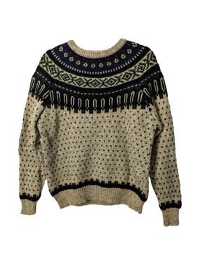 Vintage Y2K Woolrich Fair Isle Wool Sweater Unisex Apres Ski